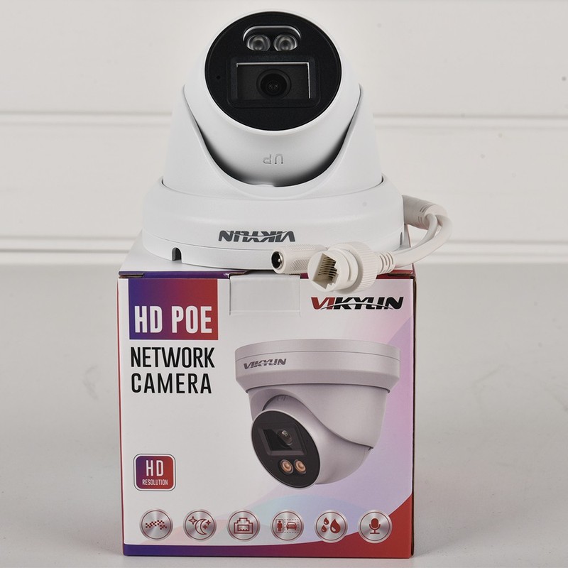 Vikylin 16CH NVR System Mini Turret 5MP IR MIC POE Security Camera homekit Lot