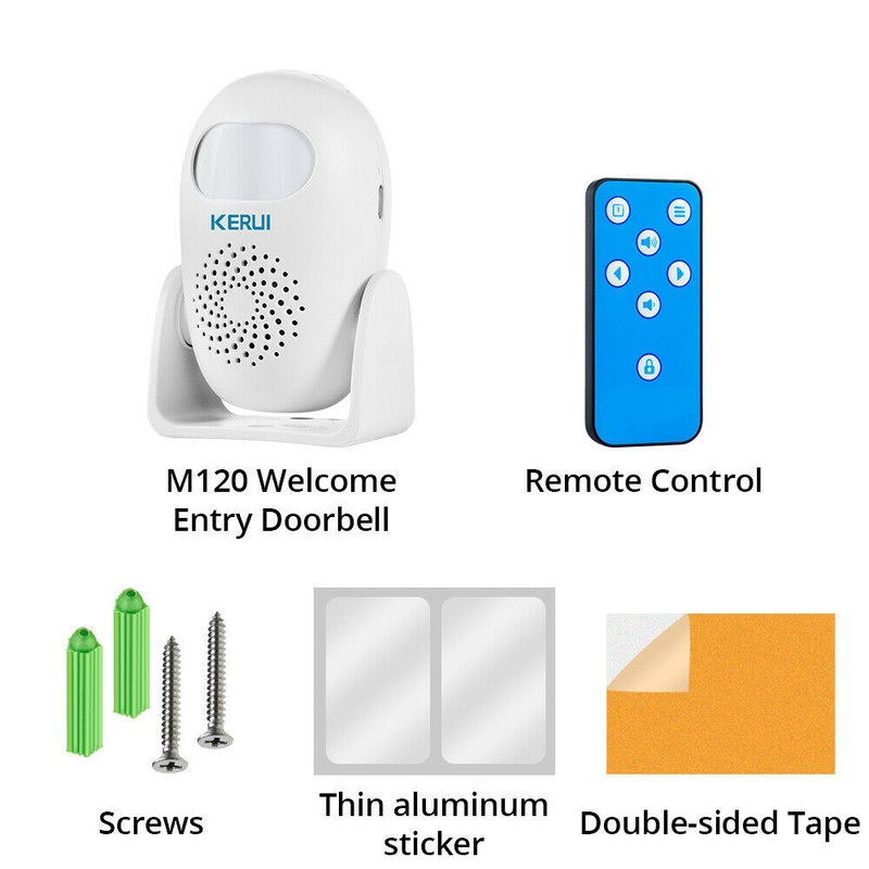 Home Security Welcome Entry Doorbell Wireless Alarm Motion Sensor Detector Kit gallery