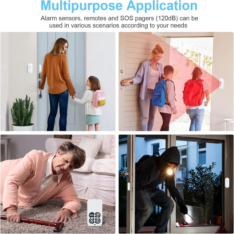 Alarm System for Home Security, Door Alarm Window Alarm Sensors, APP Remote Cont gallery