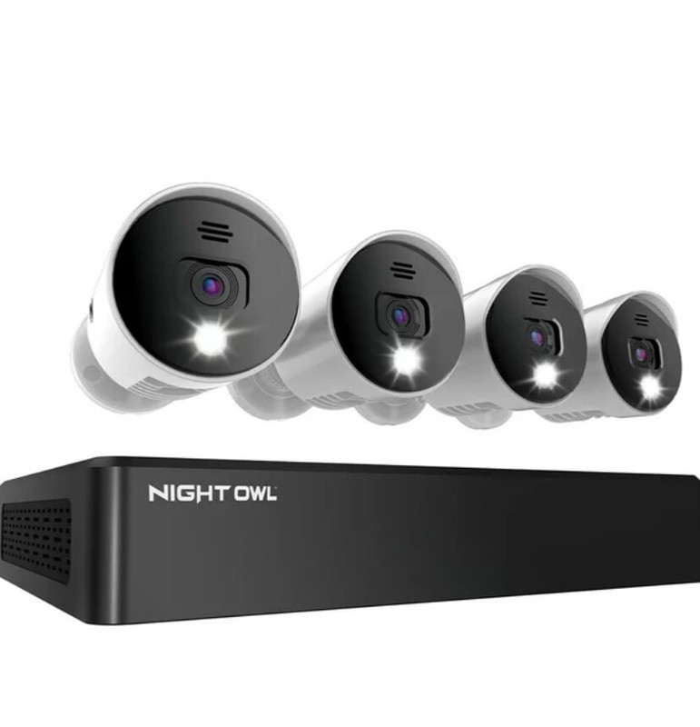Night Owl Security Camera System CCTV, 8 Channel Bluetooth DVR with 1TB Hard Dri