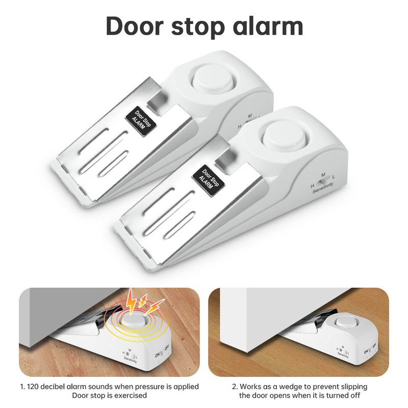 KERUI Security Door Lock Door Stop Alarm Stopper Security System Alarm Safety US gallery