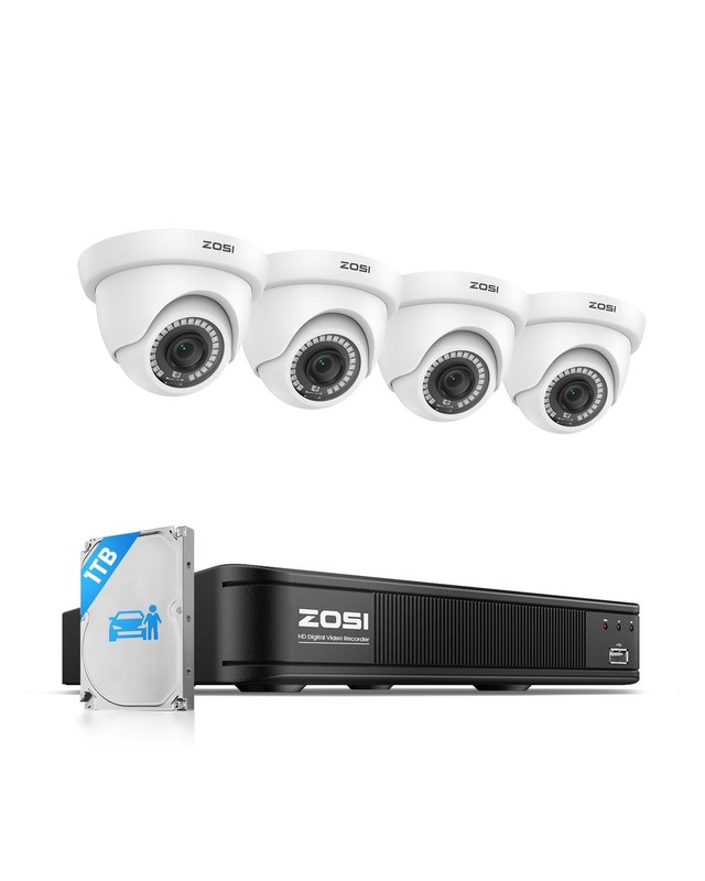 3K 5MP Lite H.265+ Home Security Camera System, 8 Channel Surveillance DVR wi…