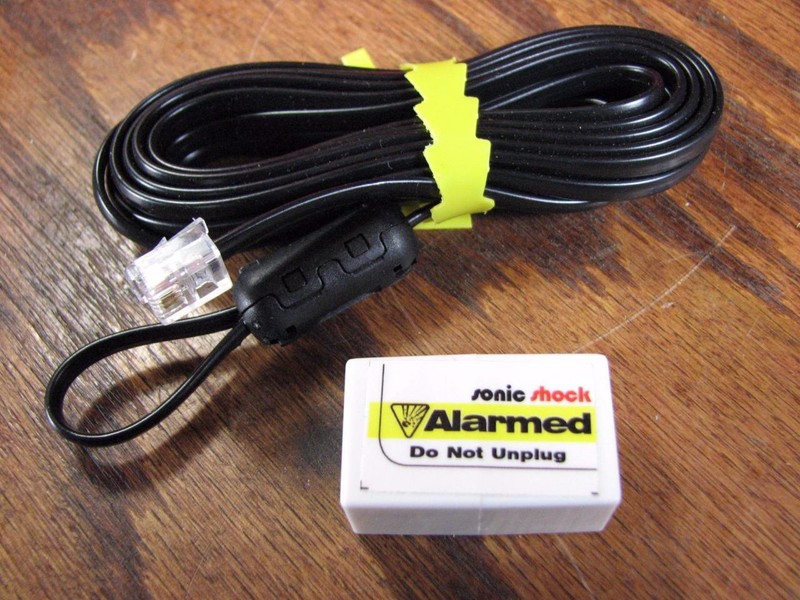 Sonic Shock Tether - Electronics Security Alarm Cable with Connector