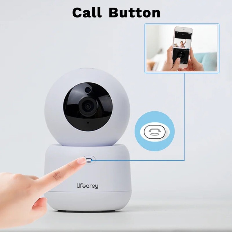Lifoarey 2K Indoor Home Security Camera, Baby Monitor 2 Way Audio Night Vision gallery