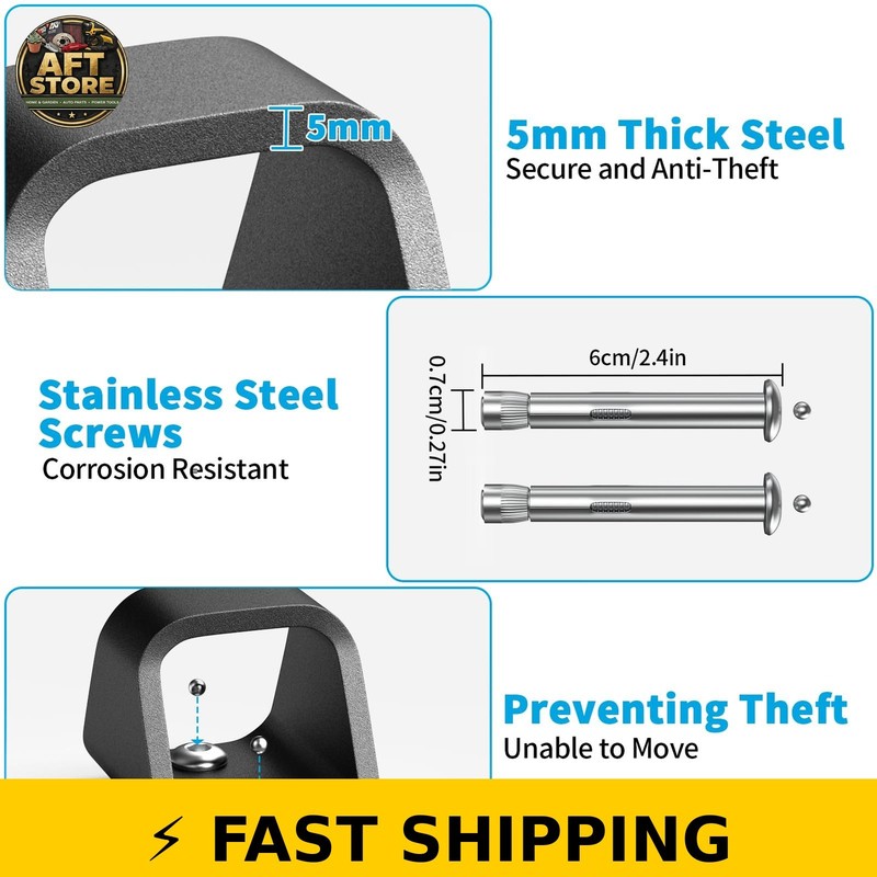 KHAMAL Security Anchor with Expansion Bolts - Heavy Duty Anti-Theft gallery
