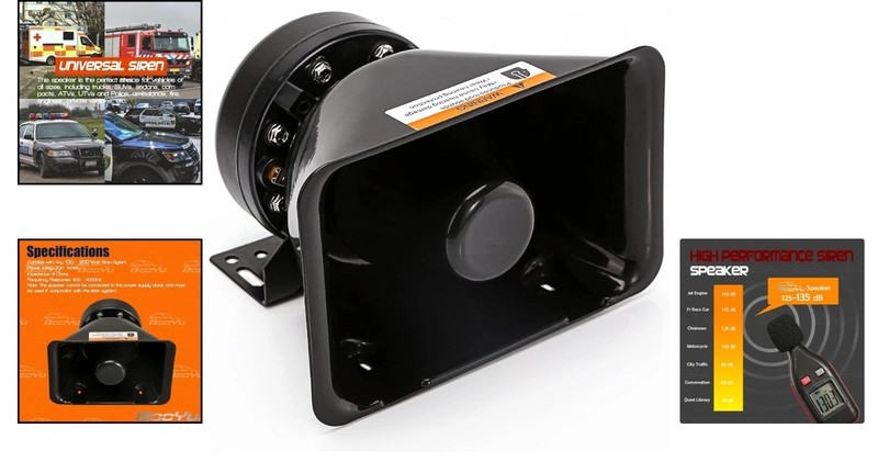 High Performance Siren Speaker Compatible with Any 100-200 Watt Siren 100W 200W gallery