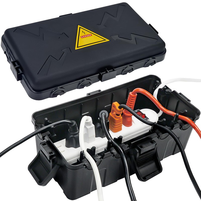 Hrensaw Medium Outdoor Electrical Medium, Black