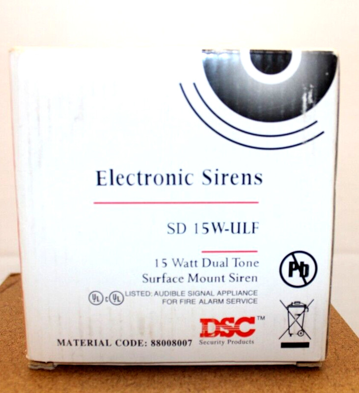 DSC Electronic Sirens SD 15W-ULF 15 Watt Dual Tone Siren