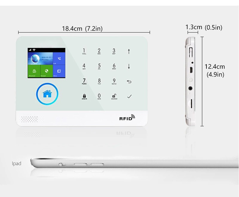 V04 Tuya APP WiFi+4G Wireless Home Security Alarm System+Alexa+Google Assistant gallery