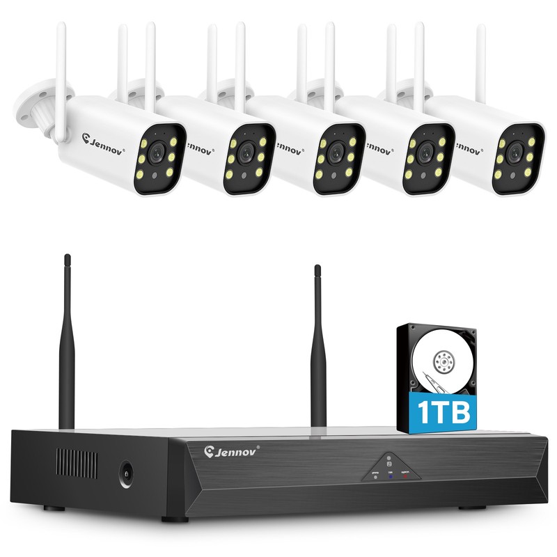 WiFi Security Camera System Outdoor Wireless CCTV HD Human Alert 24/7 Recording