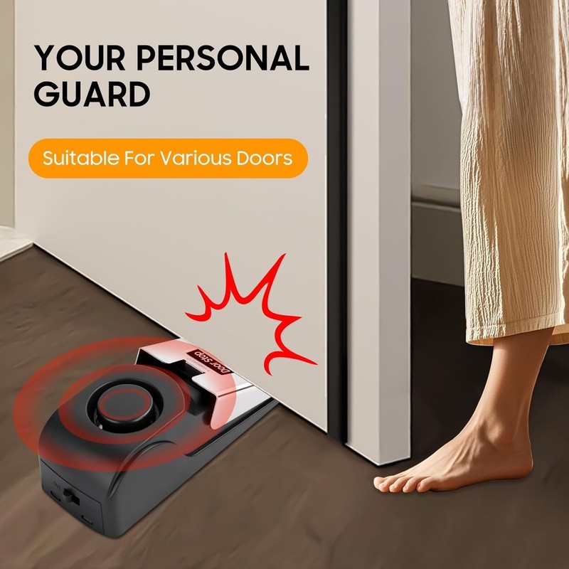 Adjustable Sensitivity 120dB Door Alarm - Smart Security for Homes & Apartments gallery