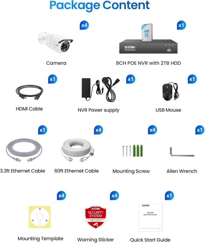 ZOSI 2.5K 4MP WiFi PTZ Security Camera Dual-Lens Wired Human Car Detect Audio gallery
