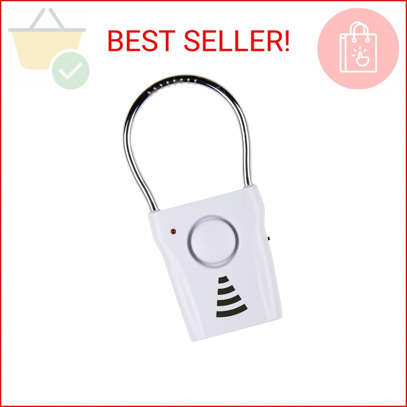 SABRE 110dB Door Handle Alarm, Extremely Loud Wireless Audible Up To 680 Ft Away