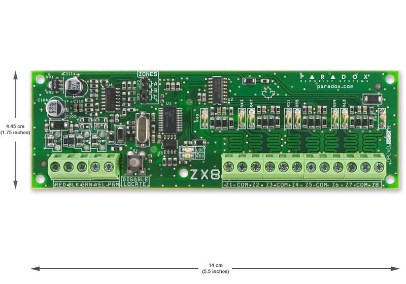 Paradox ZX8SP (formerly SP-ZX8) 8-Zone Expansion Module Genuine