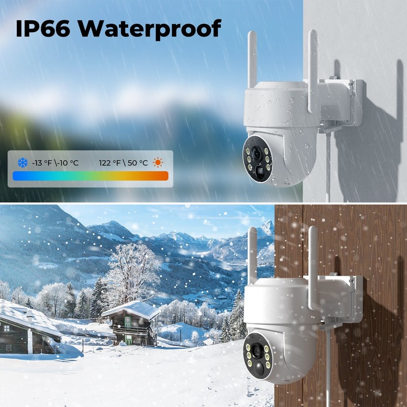 4MP PTZ Solar Wireless Security Camera System Home Outdoor 10 Monitor CCTV Cams gallery