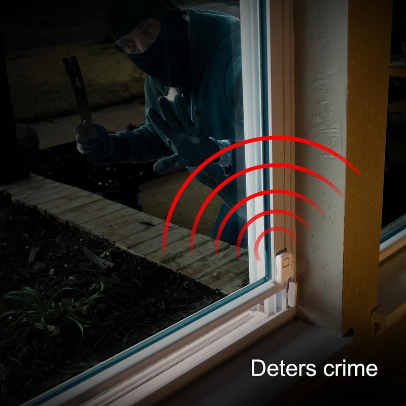 Compact Battery-Operated Window & Door Alarm 2-Pack - Affordable Security Alert gallery