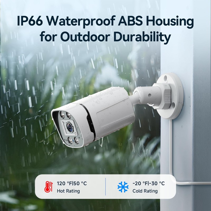 Wired Security Camera System Outdoor, 4 Channel 5MP Lite AHD TVI DVR Recorder... gallery