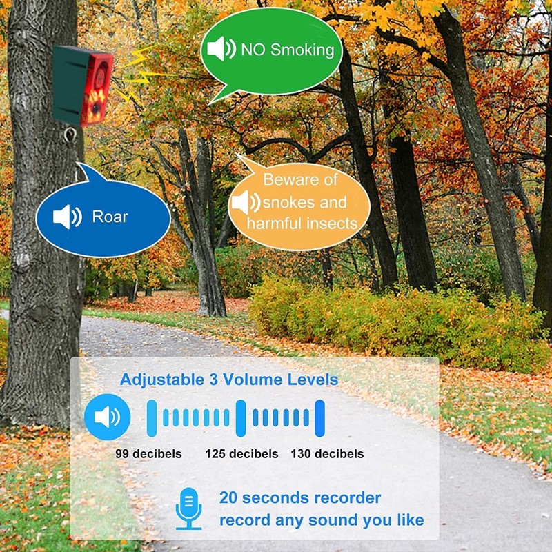 Solar Motion Detector Alarm Light,130db Sound Warning Security Strobe Siren L... gallery