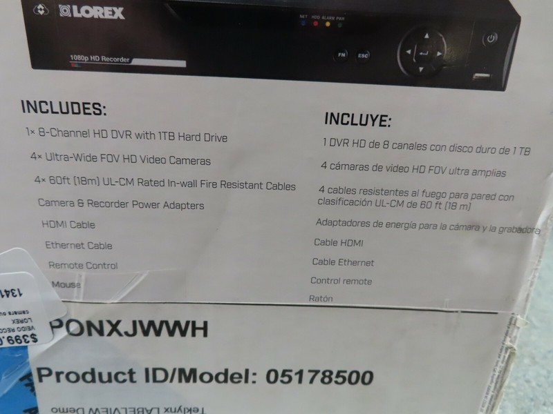 Lorex 8 Channel 720p HD Security System 517850 LHV21081tu4 parts not working gallery
