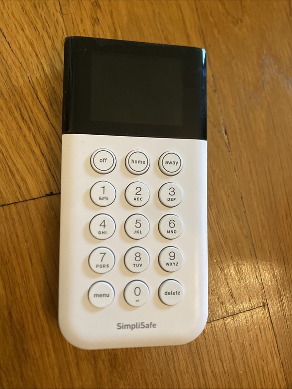 SimpliSafe SSKP3 Keypad White Wireless Touch-to-Wake Home Security GEN 3 – Used