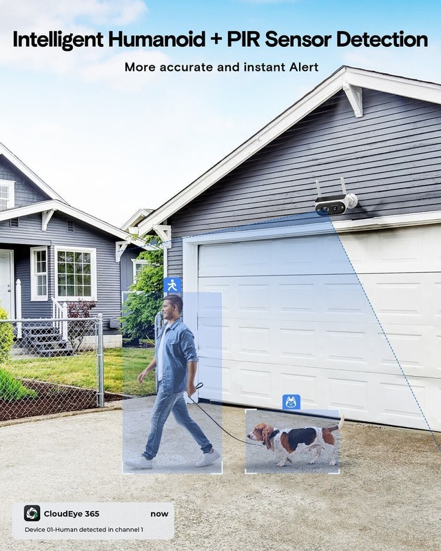 Home Outdoor Security Camera System Wireless Wifi 10CH NVR CCTV 4MP Solar IP Cam gallery