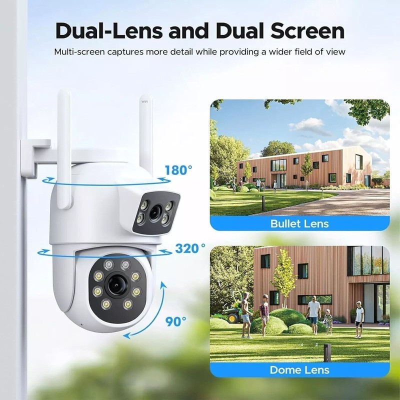 Wireless Security Camera System Outdoor 24/7 Surveillance Motion Alert 10CH NVR gallery