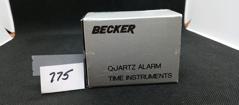 BECKER & BECKER INC QUARTZ ALARM TIME INSTRUMENT W/ ILLIMINATOR W/ REG. FORM gallery
