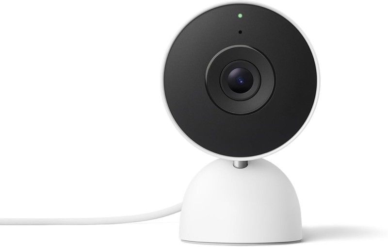 Google Nest Cam Indoor (Wired, 3rd Gen) - Security Camera with 2K Video - Snow gallery