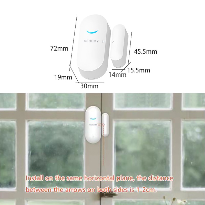 Wireless Wifi Security Alarm Sensor System Home Window Door Burglar Alexa Google gallery