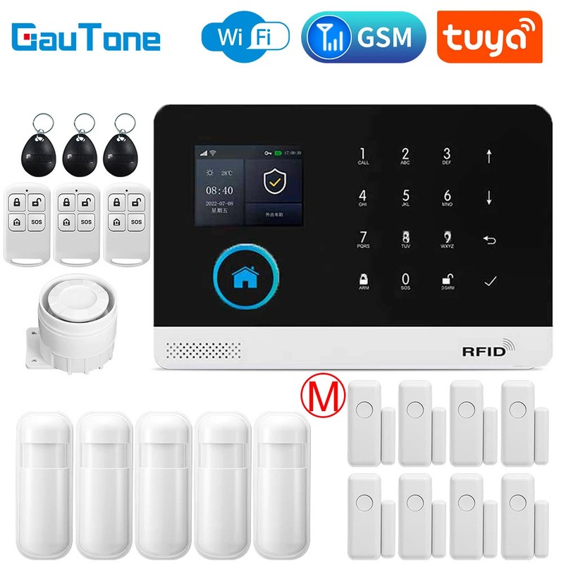 Smart WiFi GSM Home Security Alarm System - APP Control Wireless Anti-Theft New