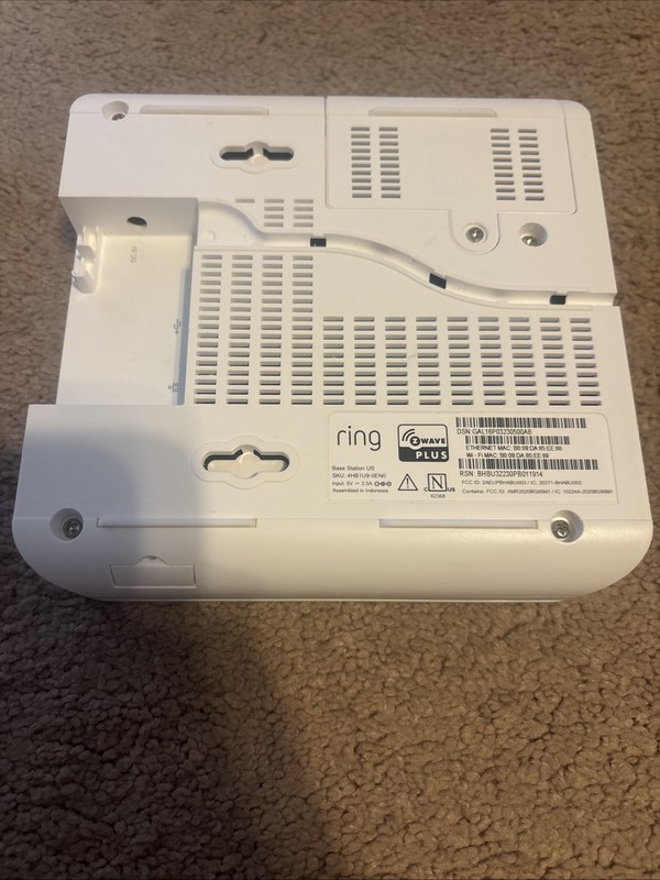 Ring Base Station US Home Security - White NO Power Cable 4HB1U90EN0 gallery