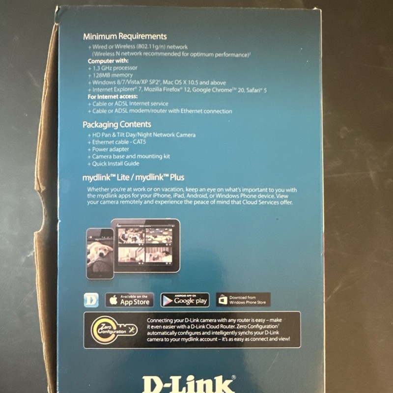 D-Link DCS-5222L HD Pan/Tilt Day/Night Wireless Network Camera Wi-Fi mydlink gallery