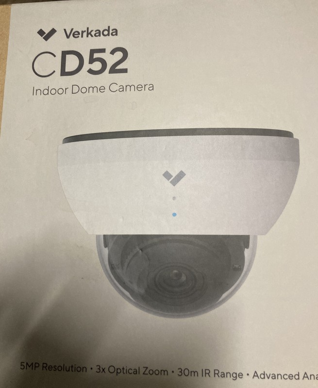 verkada Cd52 indoor dome camera