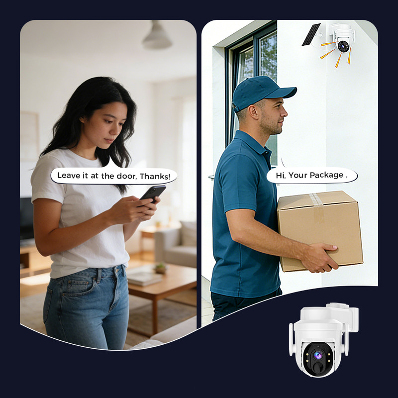 Solar Camera 1/3P Wireless WiFi Outdoor Solar Battery Security Camera Smart Home gallery