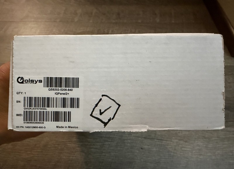 NEW Qolsys PowerG IQ Panel 2+ Plus QS9202-5208-840 Wireless 345MHz ATT gallery