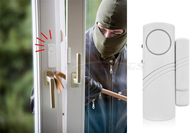 Wireless Magnetic Sensor Home Security Alarm Kit - Easy DIY Installation gallery