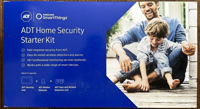 ADT Home Security Starter Kit Samsung SmartThings Motion Alarms F-ADT-STR-KT-1