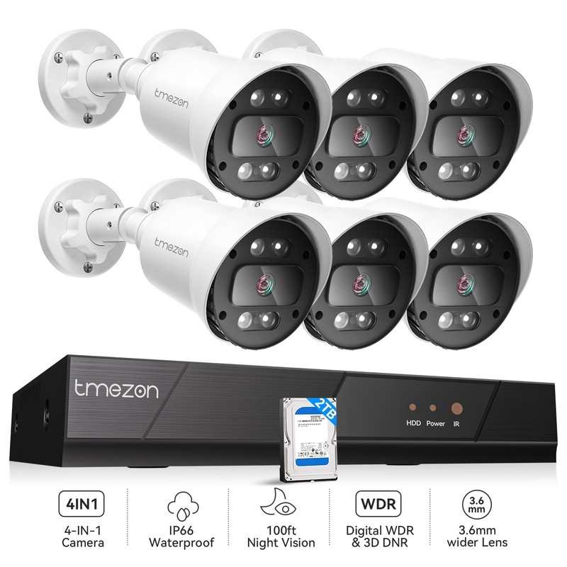 5MP LiteHome IP Camera System CCTV DVR HD Outdoor for Home Waterproof gallery