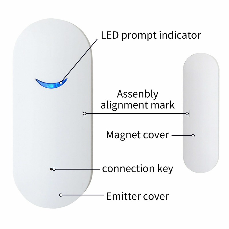 WIFI Smart Window Door Magnetic Sensor Burglar Security Alarm For Google Alexa gallery
