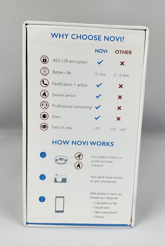 Novi Security 4-in-1 Home Security Smart, Wire Free Security + Smoke NEW gallery