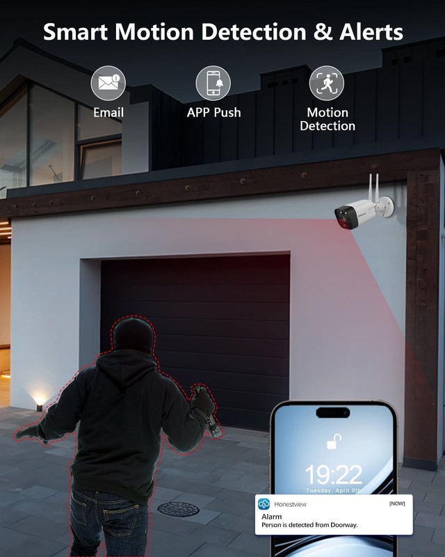 (2026 New) 5MP Wireless Security Camera System, 10CH Expandable NVR with 4 Du... gallery