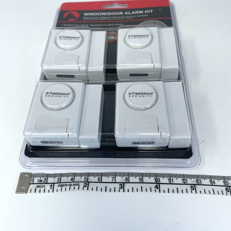 NEW Doberman Security SE-0137 Home Security Window/Door Alarm Kit White, 2 pack gallery