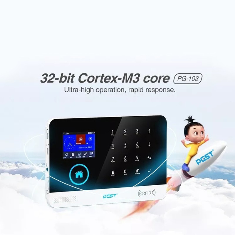 Wirless Intelligent Burglar Home Security Alarm System 433MHz GSM App Control gallery