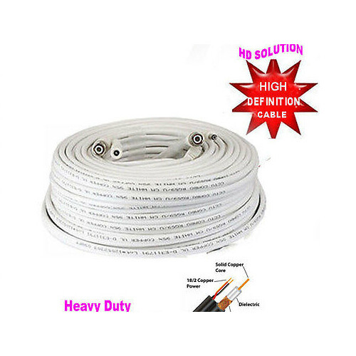 25F lot of 4 Premade RG59 Combo Siamese Coaxial Cable High Definition cable