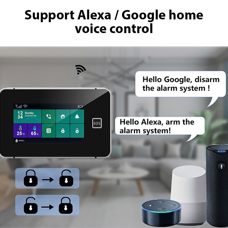 Wireless WiFi GSM Home Security Alarm System Anti-Theft PIR Motion Detect K1Y1 gallery