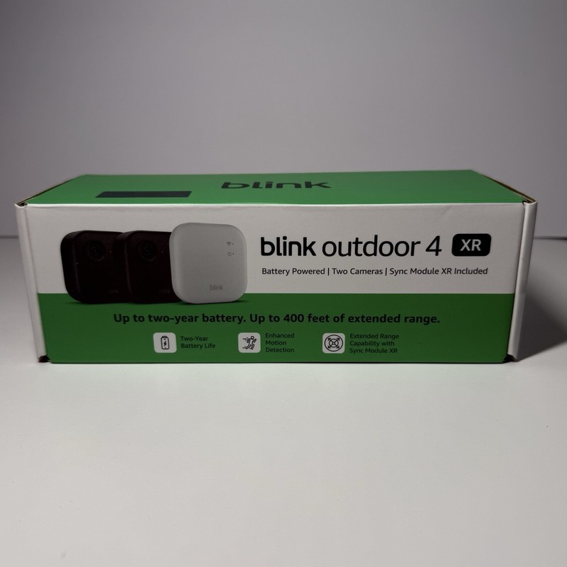 Blink Outdoor 4 XR 2-Camera Wireless, 2-Year Battery, Motion Detection