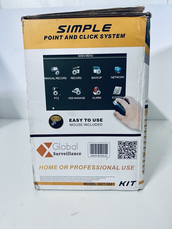 Global Surveillance 4 Channel H.264 Video Security Kit Wired Indoor/Outdoor DVR gallery