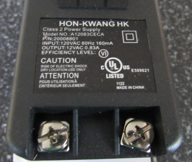 Telguard 12V AC 830 mA Transformer for TG-4 TG-7 Fire Alarm Communicators - NIB gallery