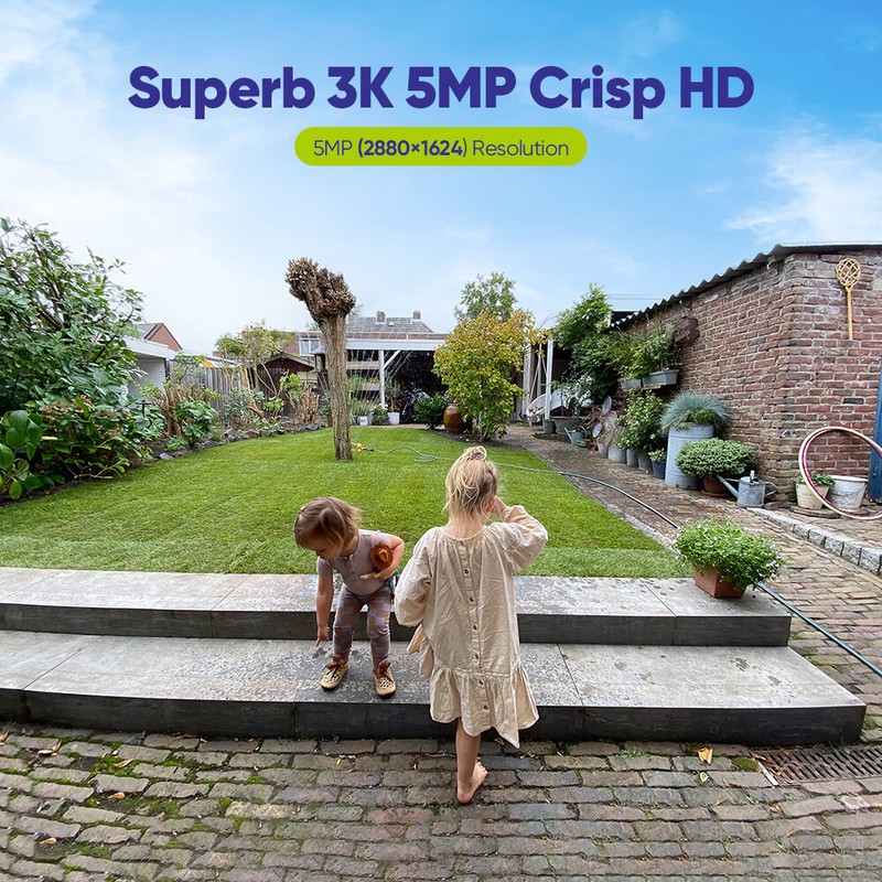 SANNCE 5MP Wireless Security IP Camera PT WiFi Two Way Audio Color Night Vision gallery