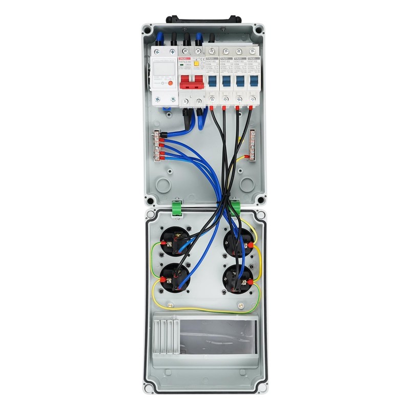 Power Distribution Box, 110V Electricity Meter 1*60A 4*20A FL+LS+METER gallery